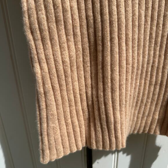 Baserange Simin Ribbed Merino Wool Sweater Tee Size Small NWT $125 Beige Rose - Picture 13 of 16